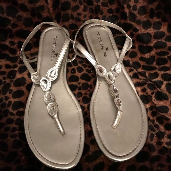 womens size 12 silver sandals